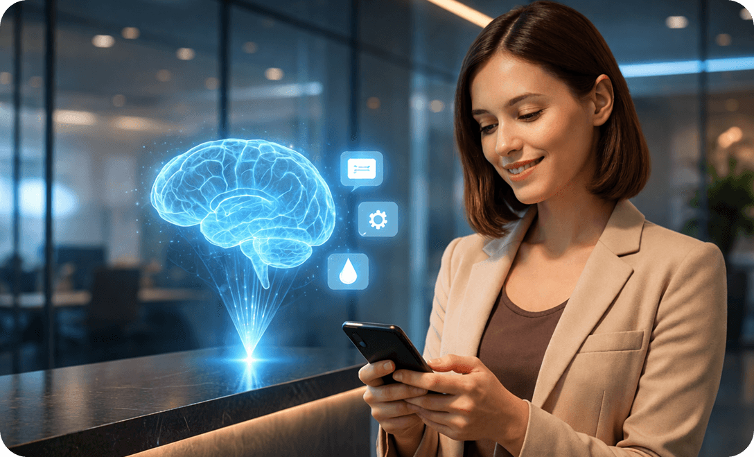 Utility infrastructure overview showing modern digital services